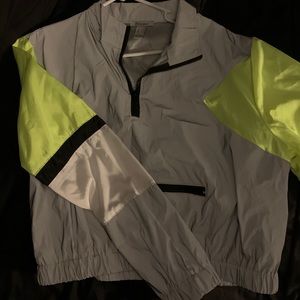 Reflective crop top jacket